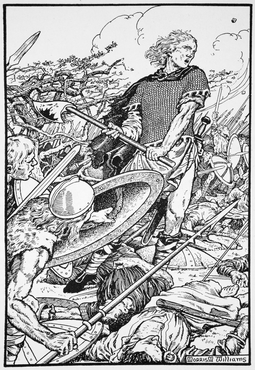Alfred the Great at the Battle of Ashdown, 871 by Morris Meredith Williams