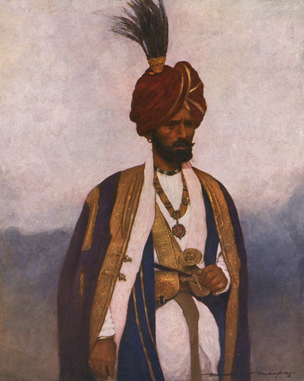 Sowar of the 17th Dogra Regiment by Mortimer Ludington Menpes