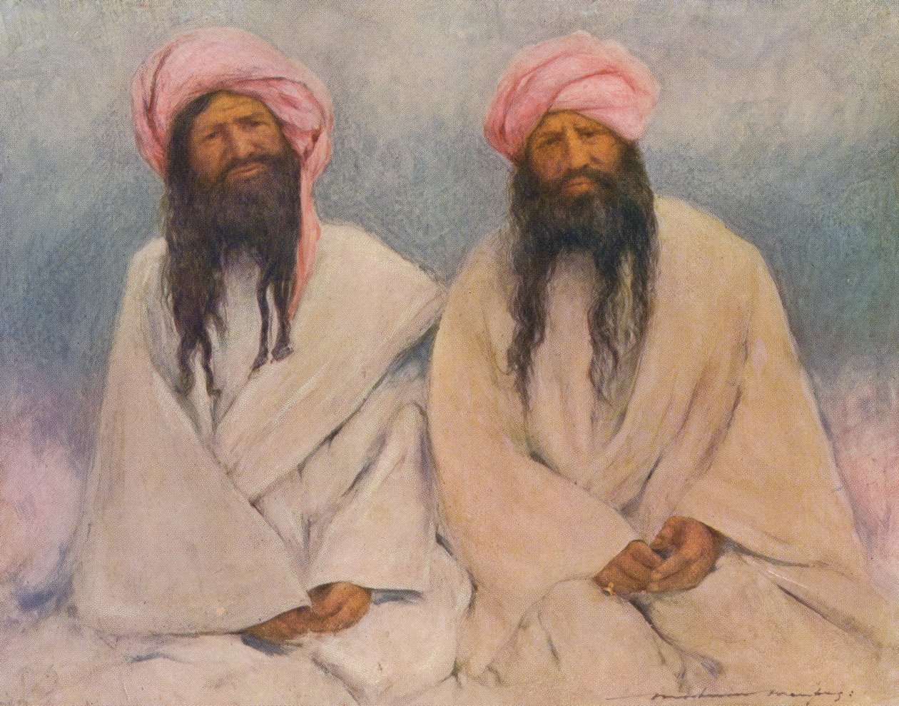 Two Baluchi chiefs by Mortimer Ludington Menpes