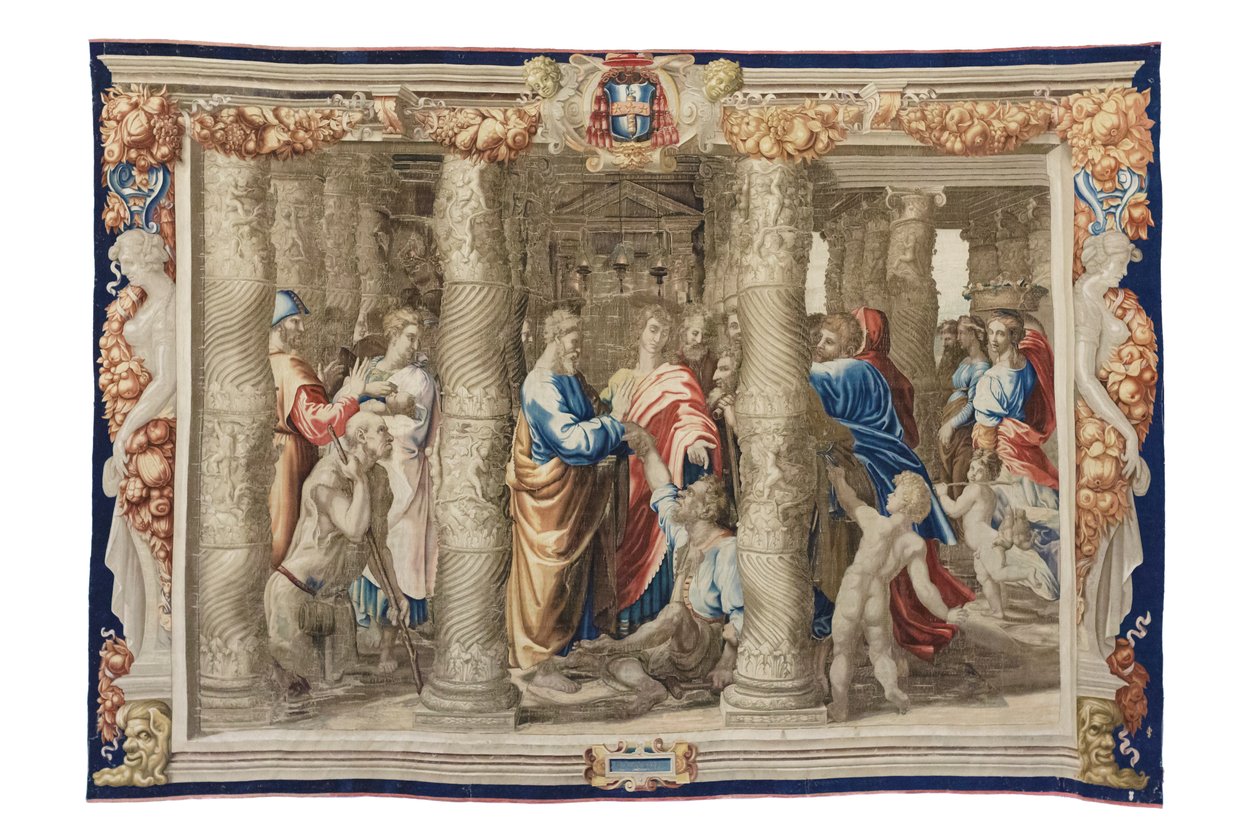 St. Peter Heals the Cripple, c.1630 by Mortlake Tapestry Manufactory