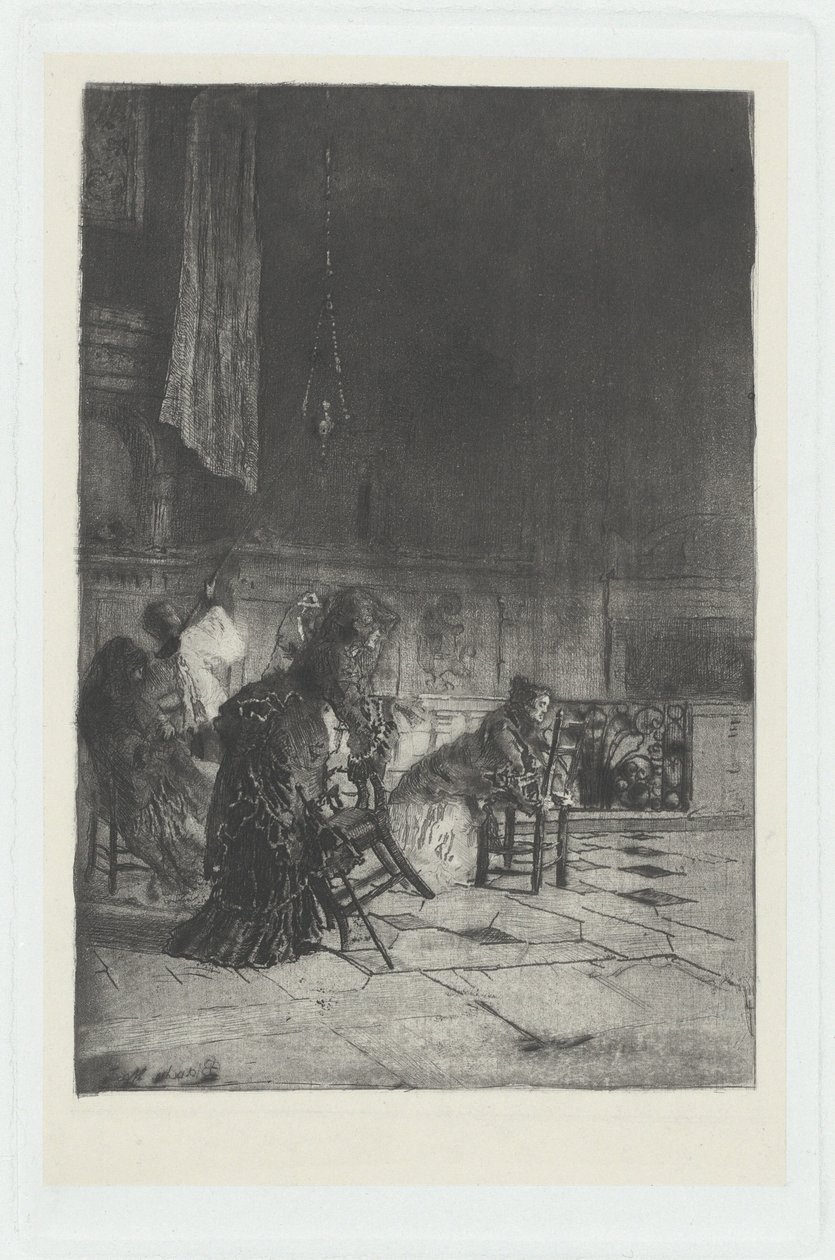 Interior of a Church in Milan by Mose Bianchi