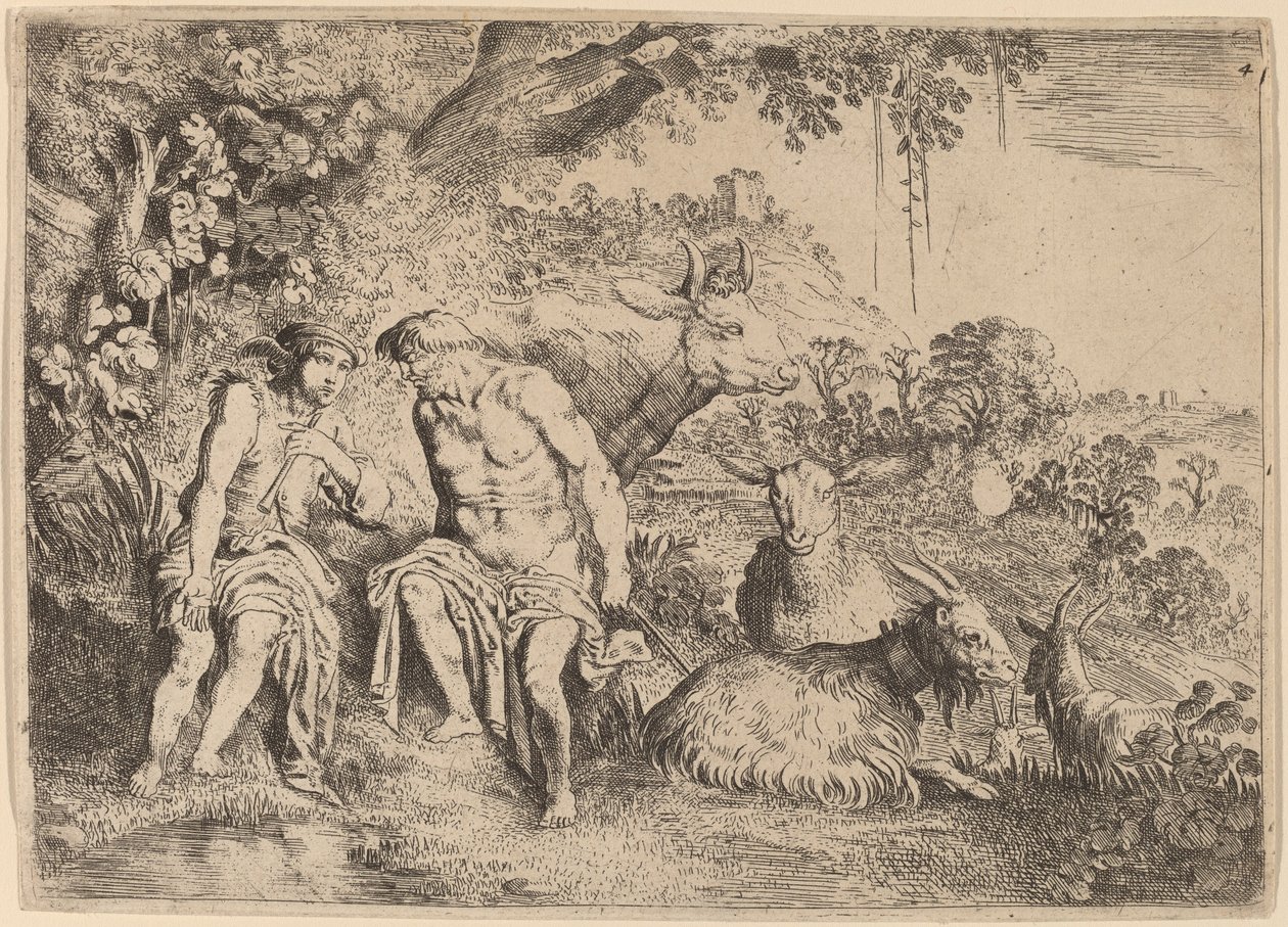 Mercury Lulling Argus to Sleep by Moyses van Uyttenbroeck