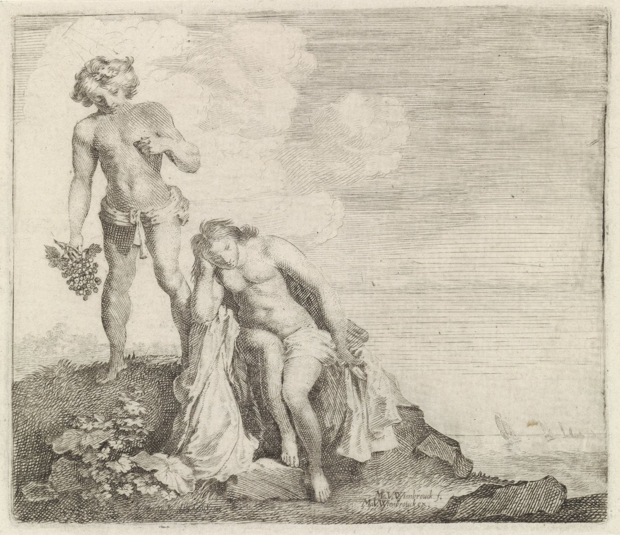 Bacchus Finds Ariadne on Naxos by Moyses van Wtenbrouck