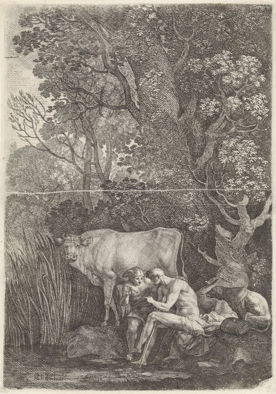 Mercury Lulls Argus to Sleep by Moyses van Wtenbrouck