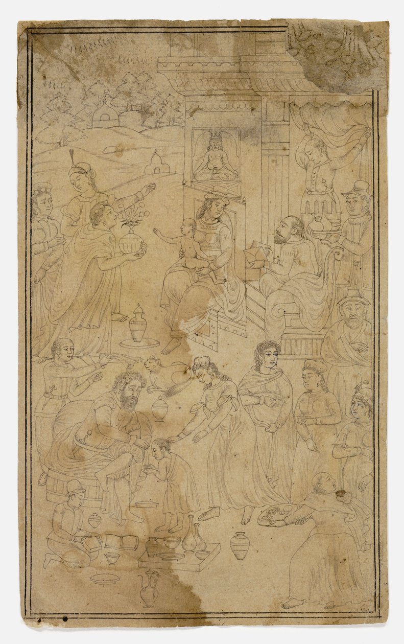 Adoration of the Magi by Mughal School: Buy fine art prints
