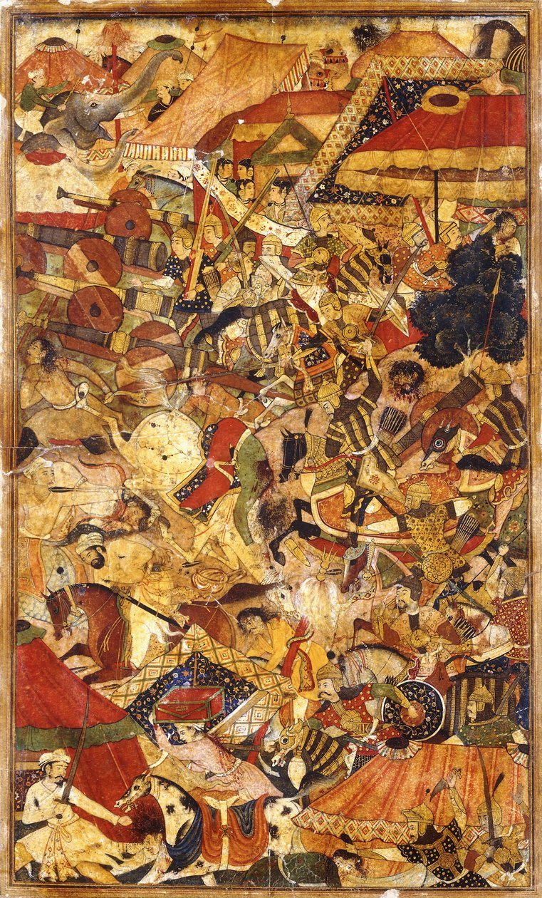 Battle Scene by Mughal School: Buy fine art print