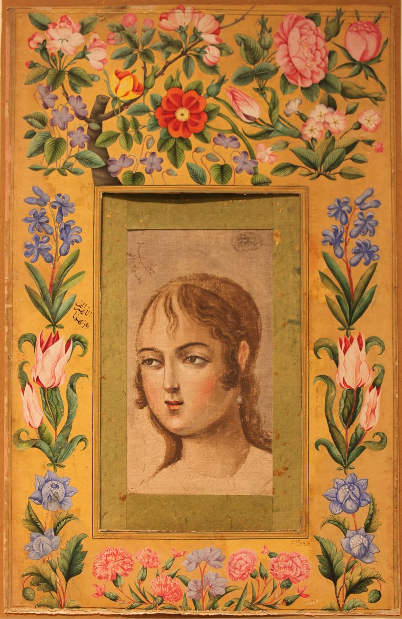Painting of a Young Beauty by Muhammad Sadiq