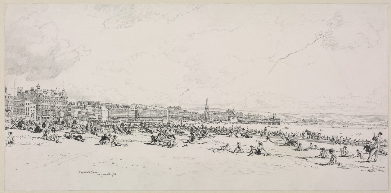 Weymouth Bay, The High Season by Muirhead Bone
