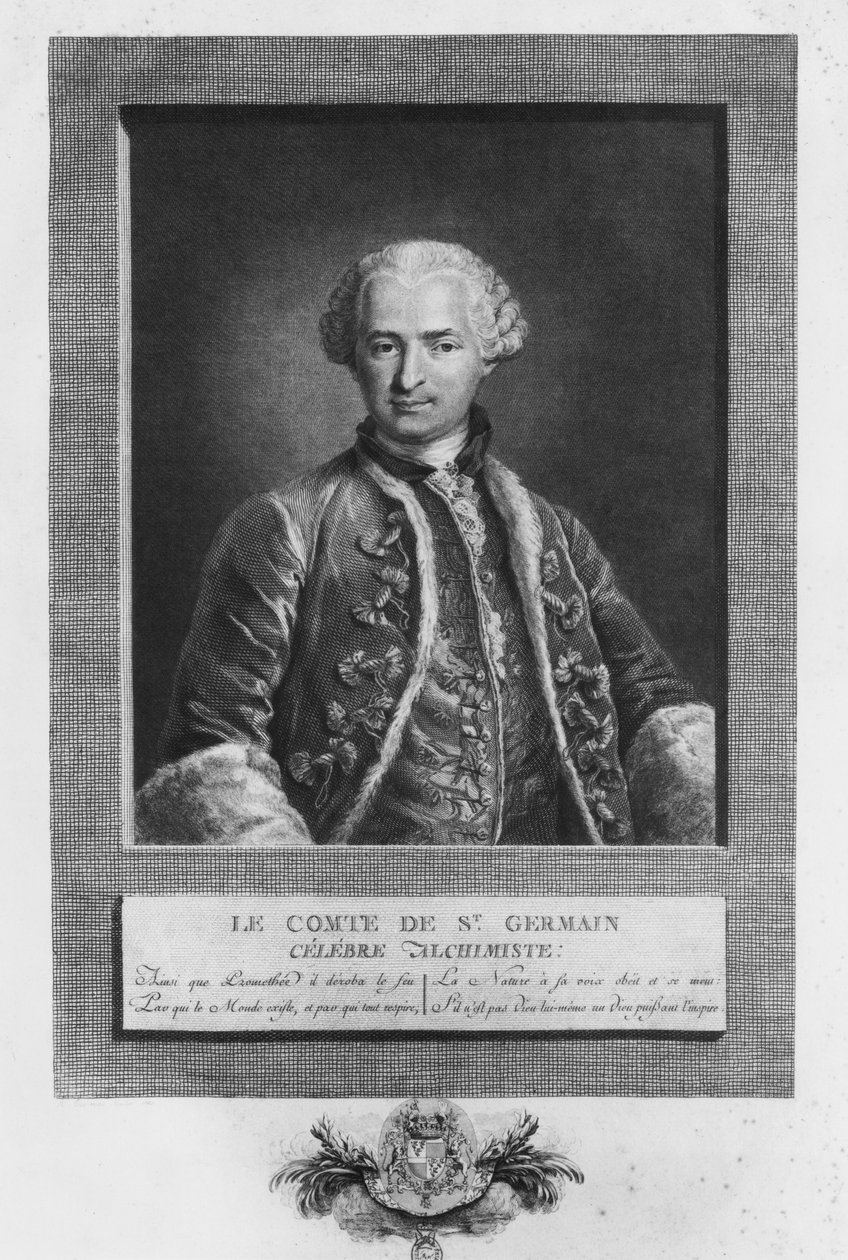 Count of St. Germain, famous alchemist, 1783 by N. Thomas