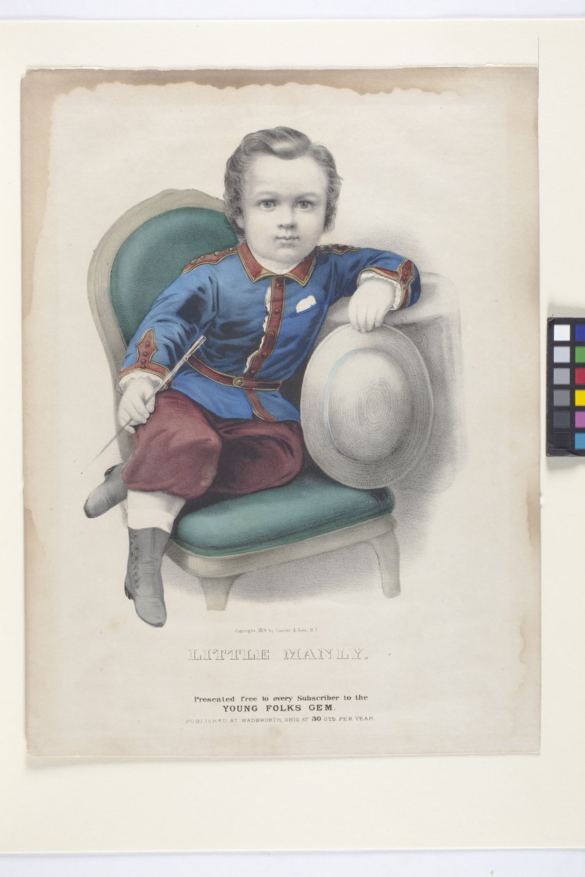 Little Manly by N. and Ives J.M. (1824-95) Currier