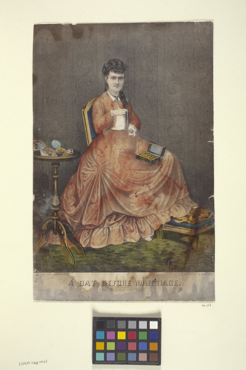 The Day Before Marriage by N. and Ives J.M. (1824-95) Currier