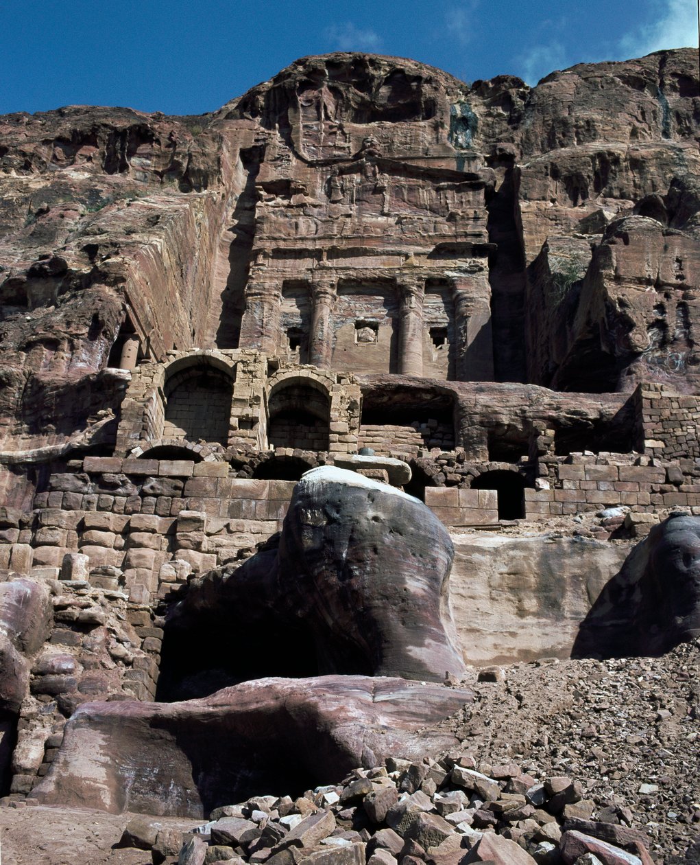 View of the Urn Tomb by Nabatean Nabatean: Fine art print