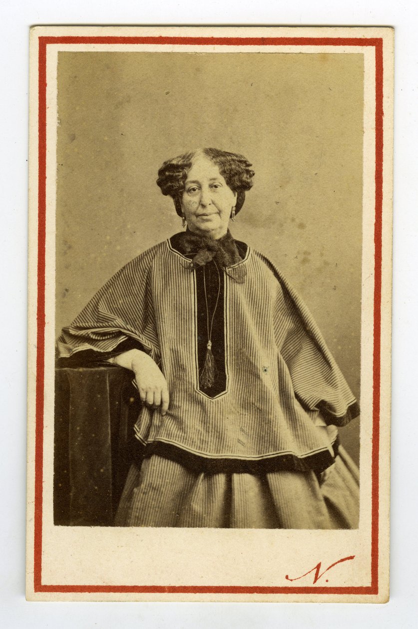 Portrait of writer George Sand (Aurore Dupin), Baroness Dudevant by Nadar