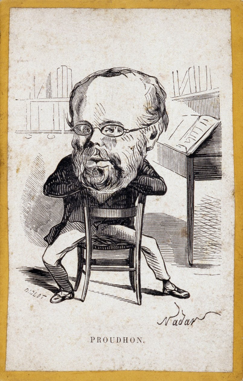 Portraits-charge by Pierre-Joseph Proudhon by Nadar