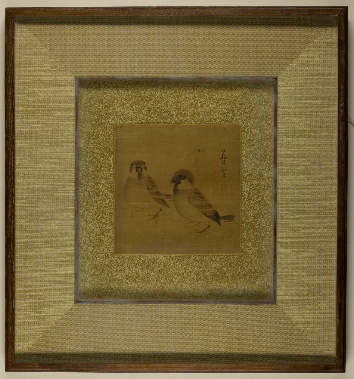 Two Sparrows by Nagasawa Rosetsu