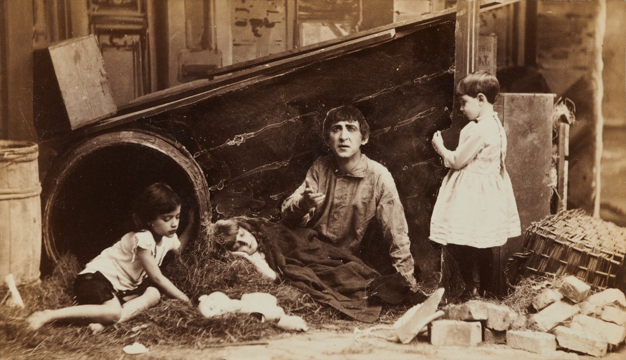 Character Groupings: Trouble at Home by Napoleon Sarony