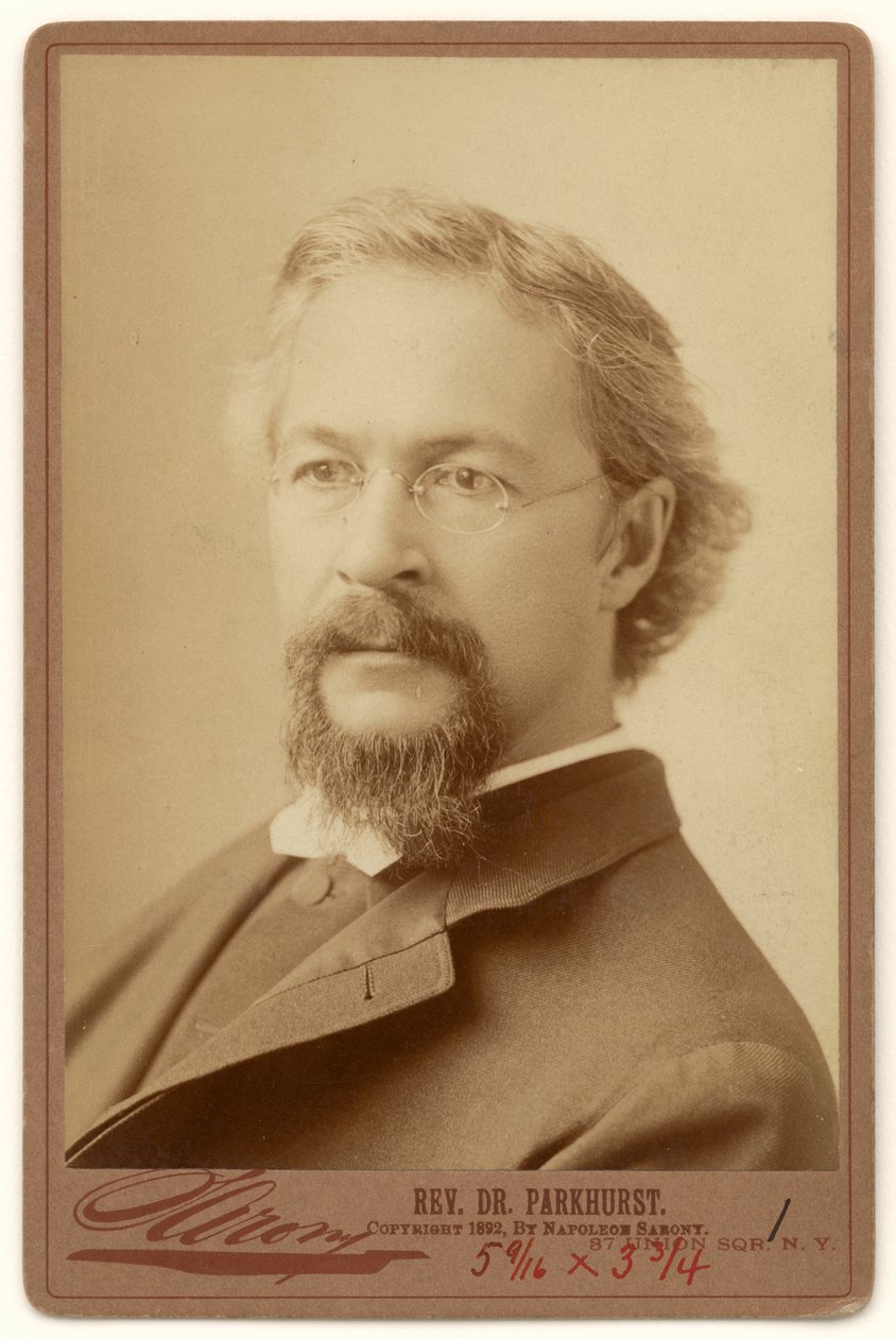 Charles Henry Parkhurst by Napoleon Sarony