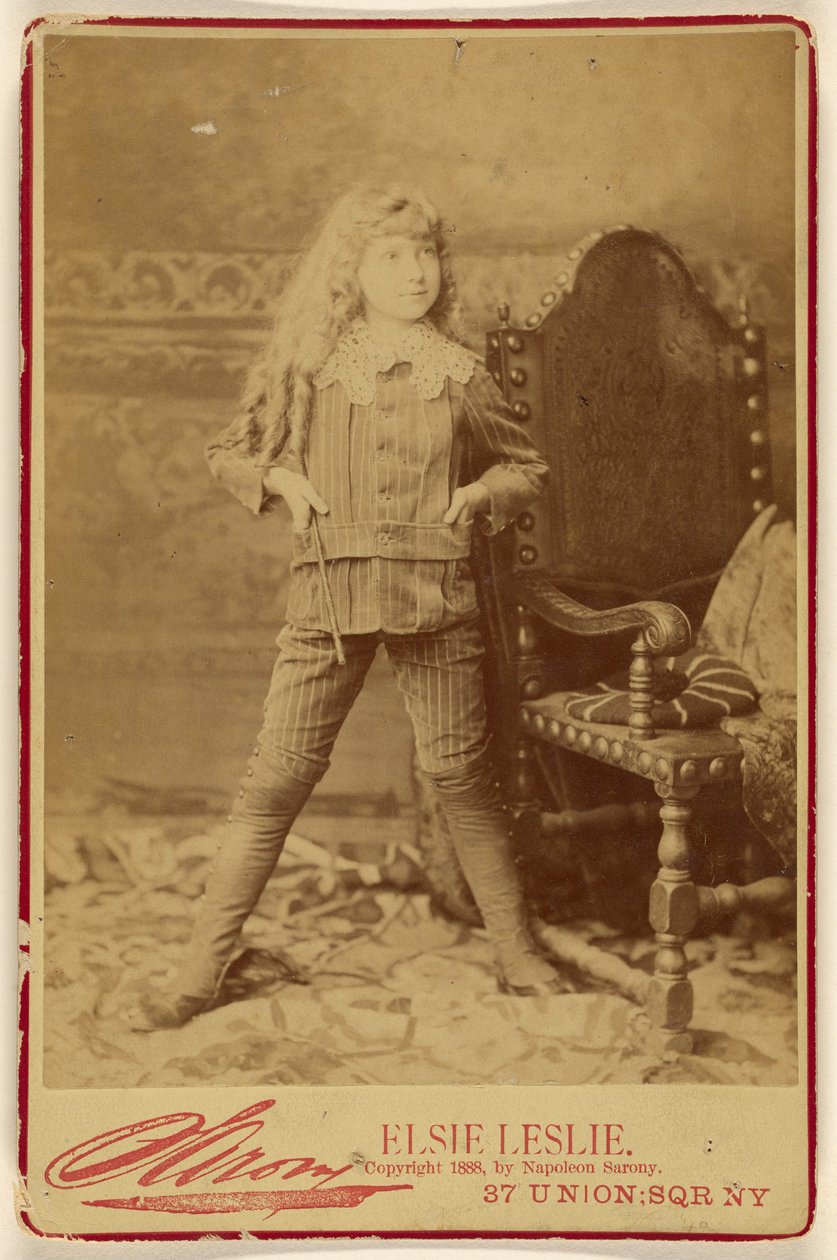 Elsie Leslie as Little Lord Fauntleroy by Napoleon Sarony