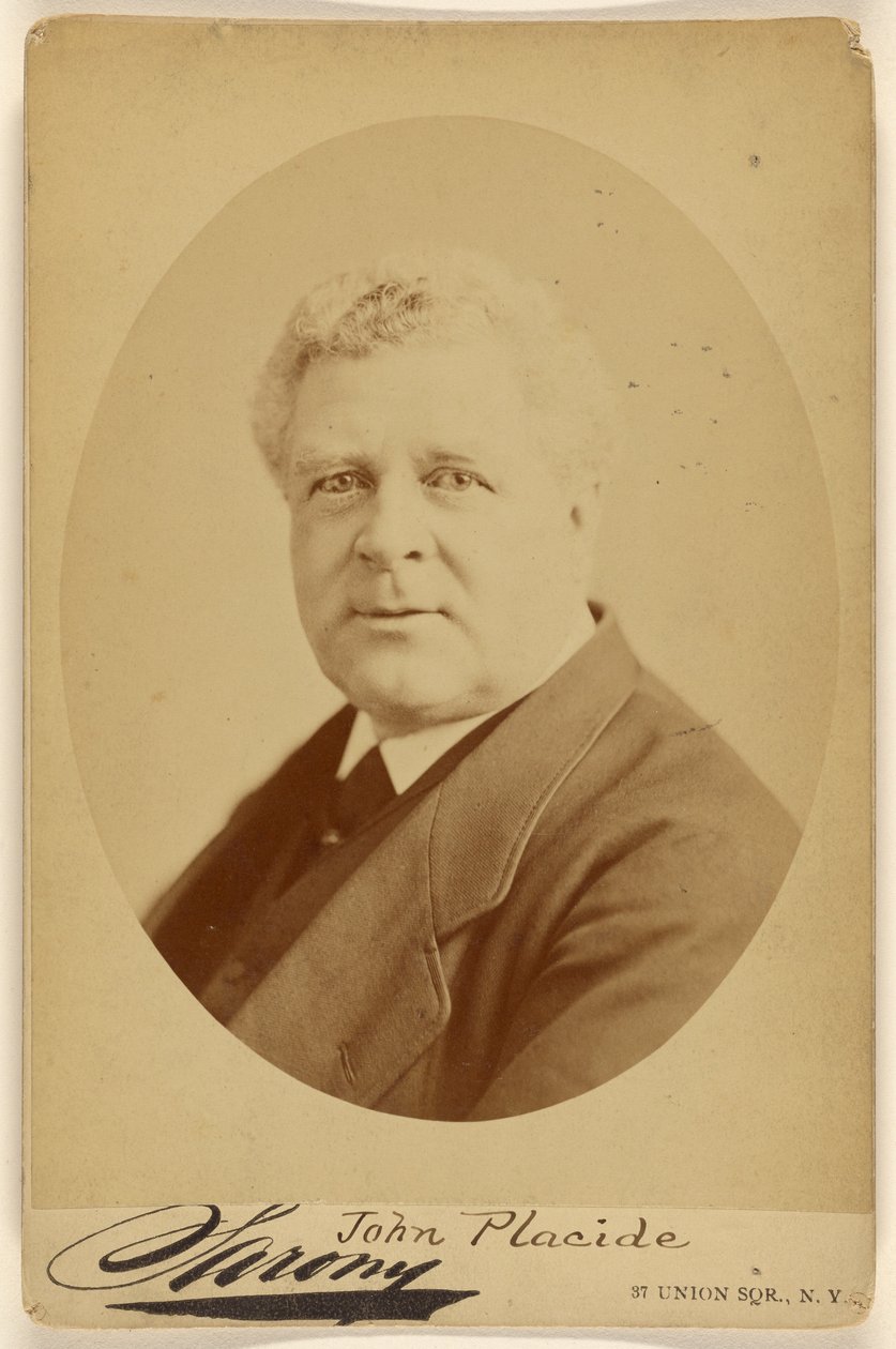 John Placide. Union Square Co. by Napoleon Sarony