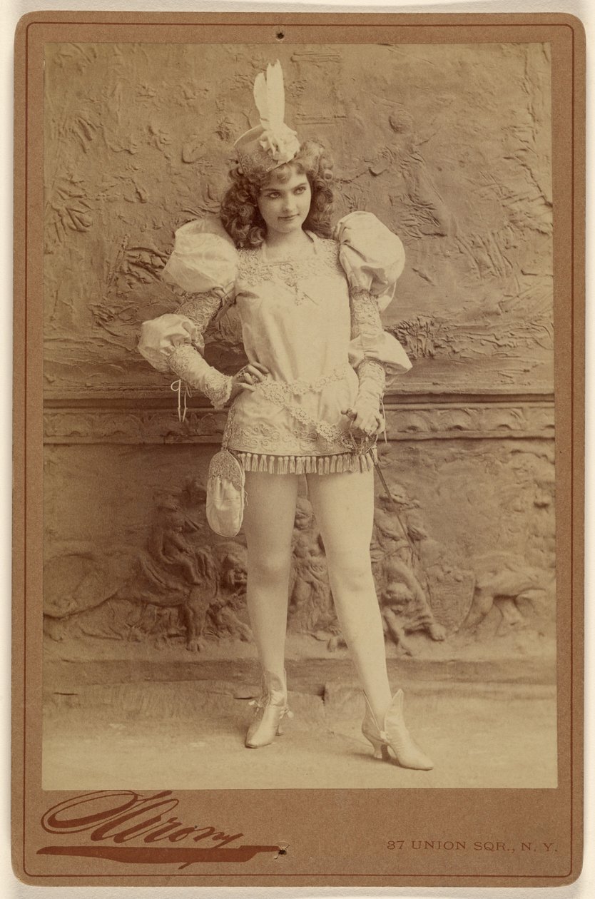 [Unidentified actress in costume, standing] by Napoleon Sarony