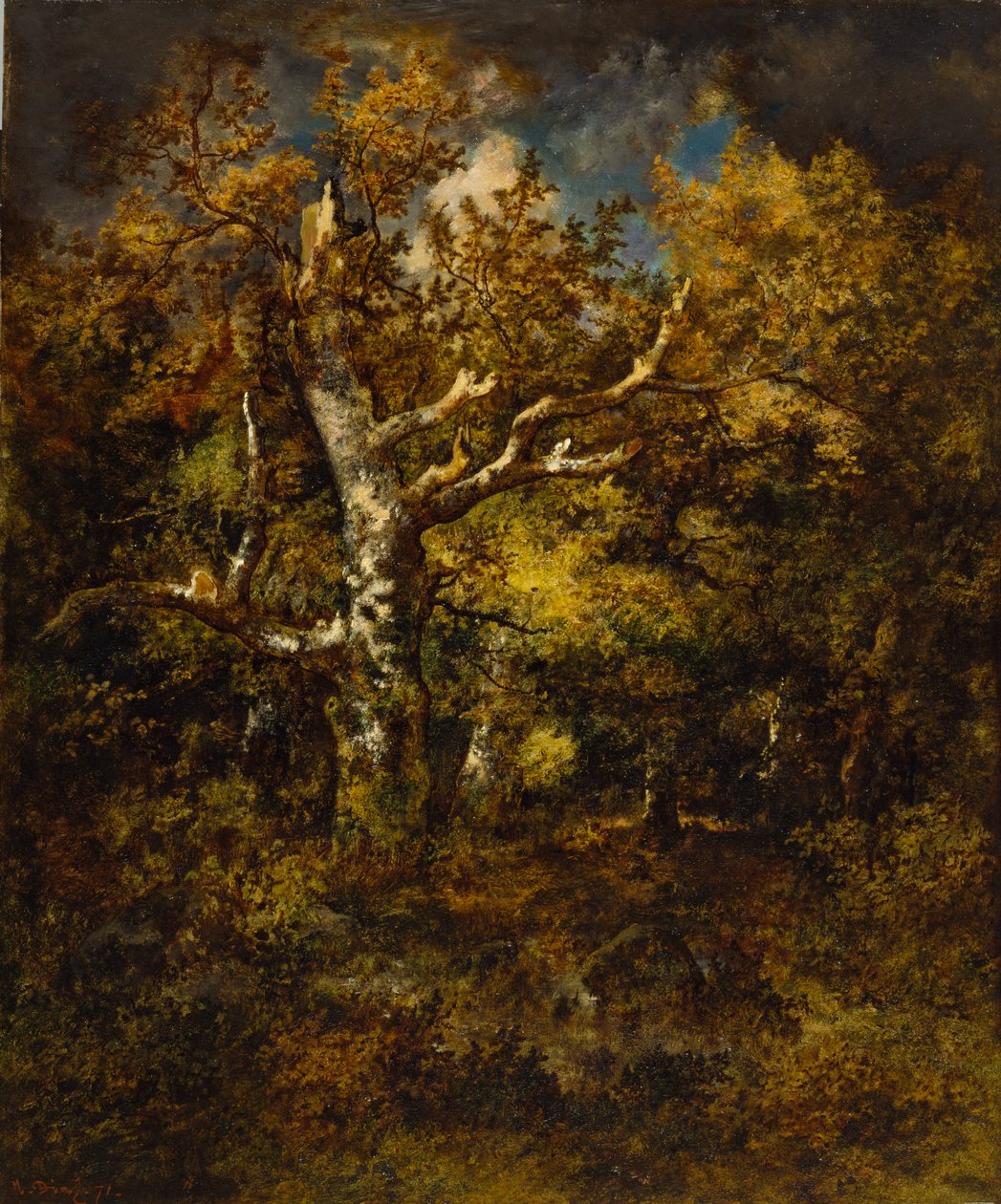 Forest of Fontainebleau, Autumn by Narcisse Virgile Diaz de la Peña