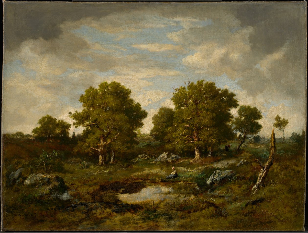 The Two Great Oaks by Narcisse Virgile Diaz de la Peña