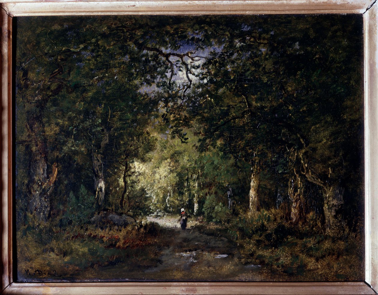 The road under wood by Narcisse Virgile Diaz de la Peña
