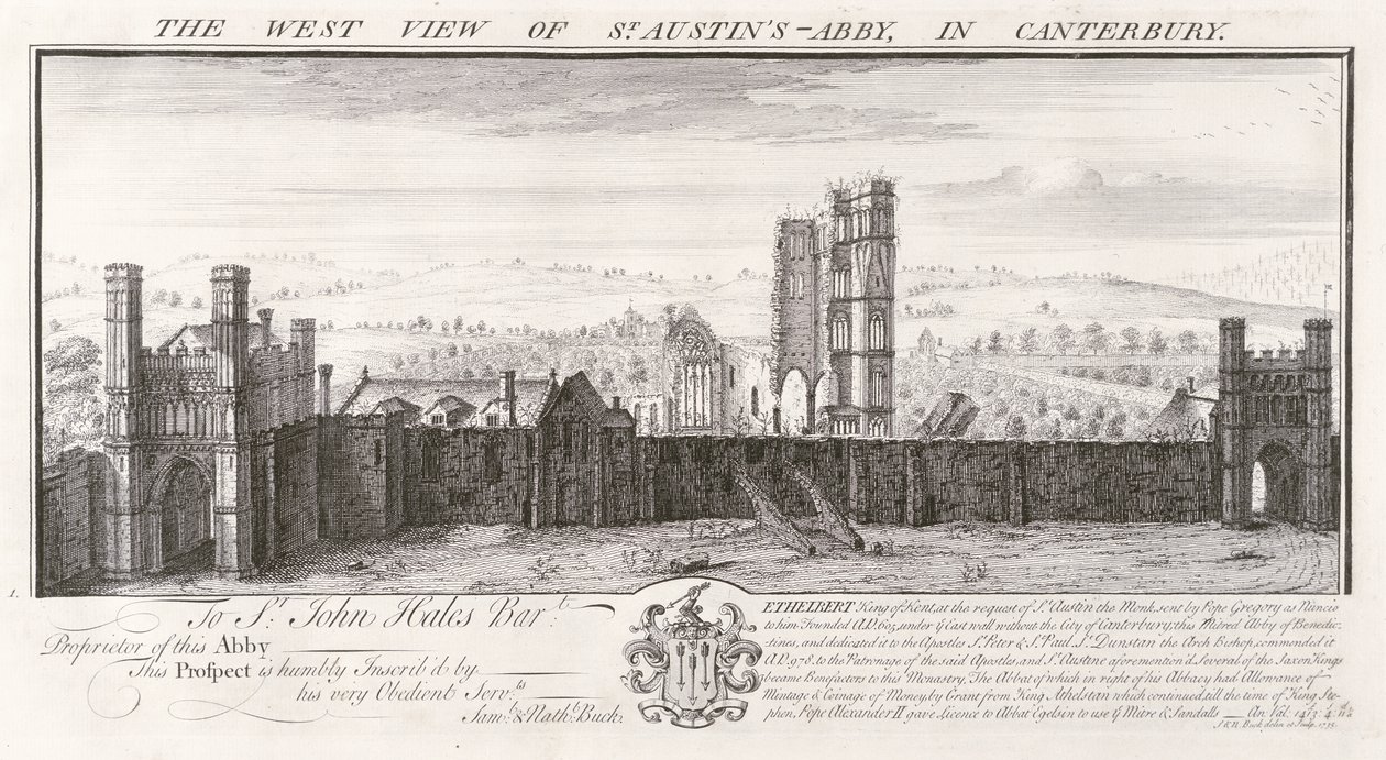 The West View of St. Austin