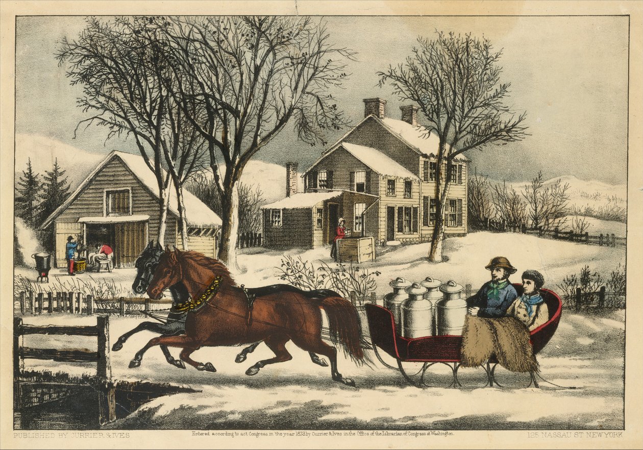 Winter Morning in the Country, 1873 by Currier and Ives
