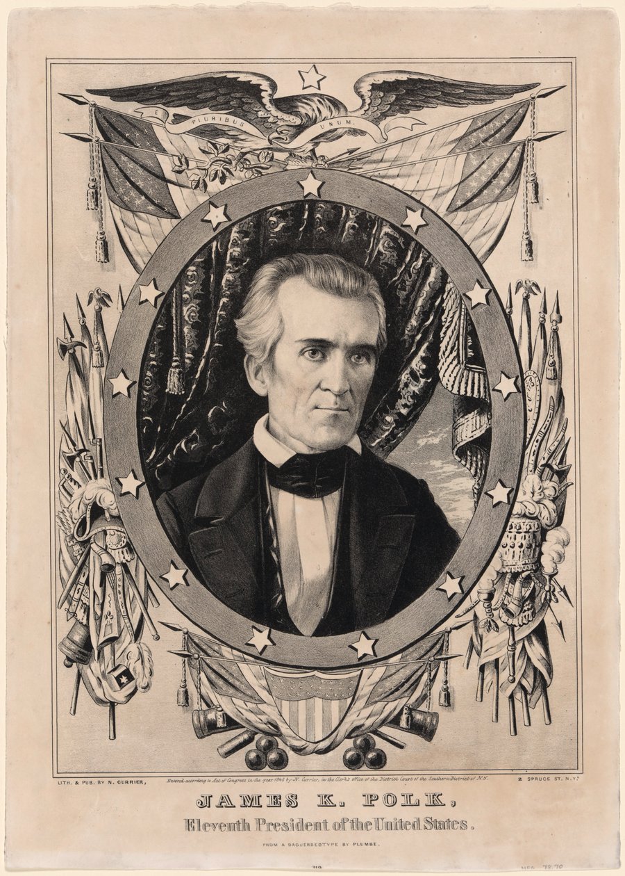 James K. Polk by Nathaniel Currier