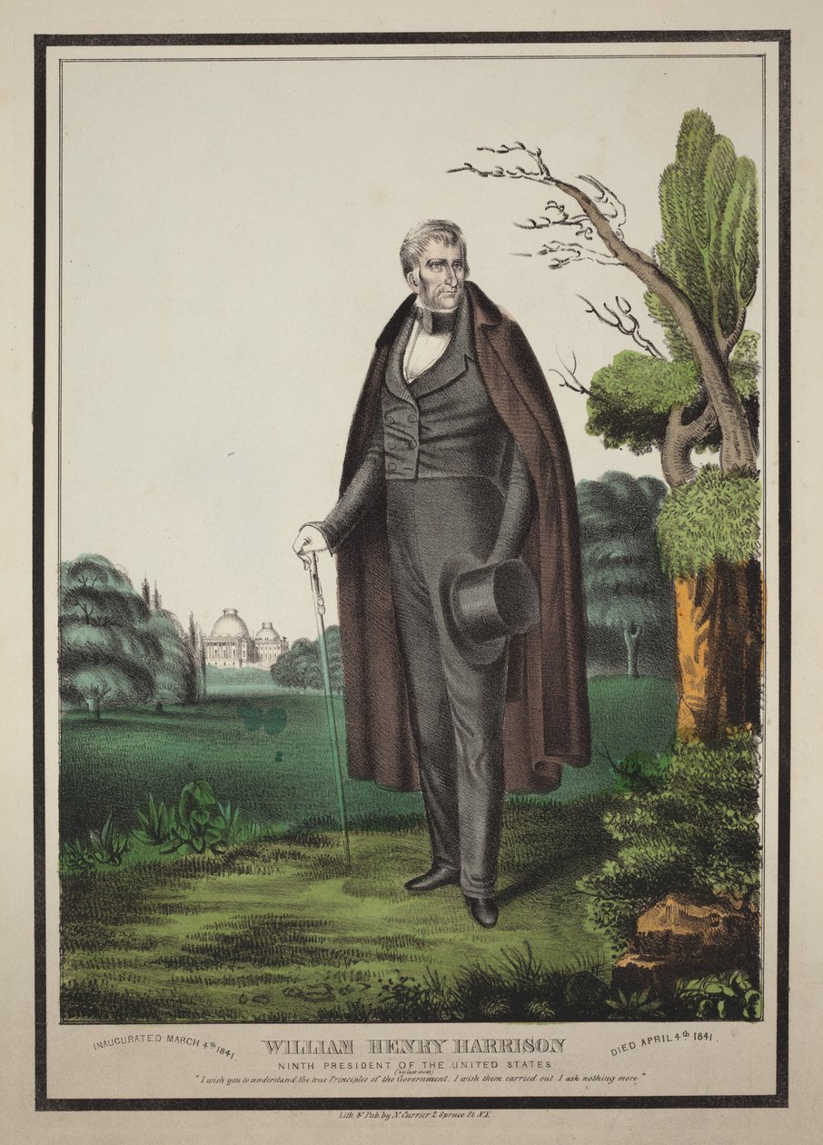 William Henry Harrison: Ninth President of the United States by Nathaniel Currier