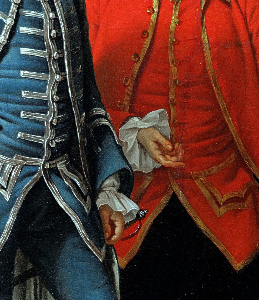 James Grant of Grant, John Mytton, the Honorable Thomas Robinson and Thomas Wynne (detail) by Nathaniel Dance-Holland