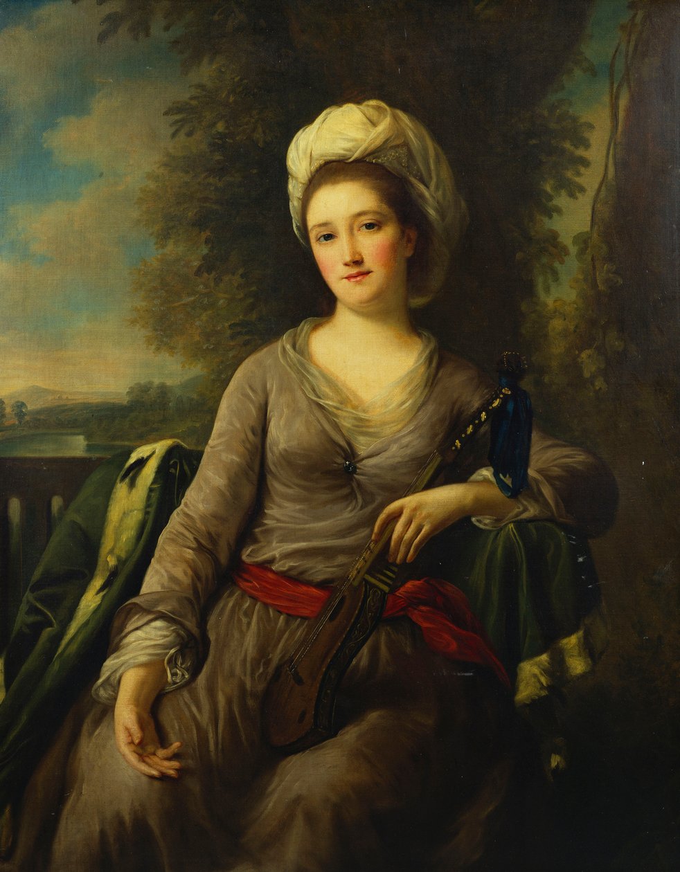 Portrait of a Lady, Thought to be Mrs Wells by Nathaniel Dance Holland