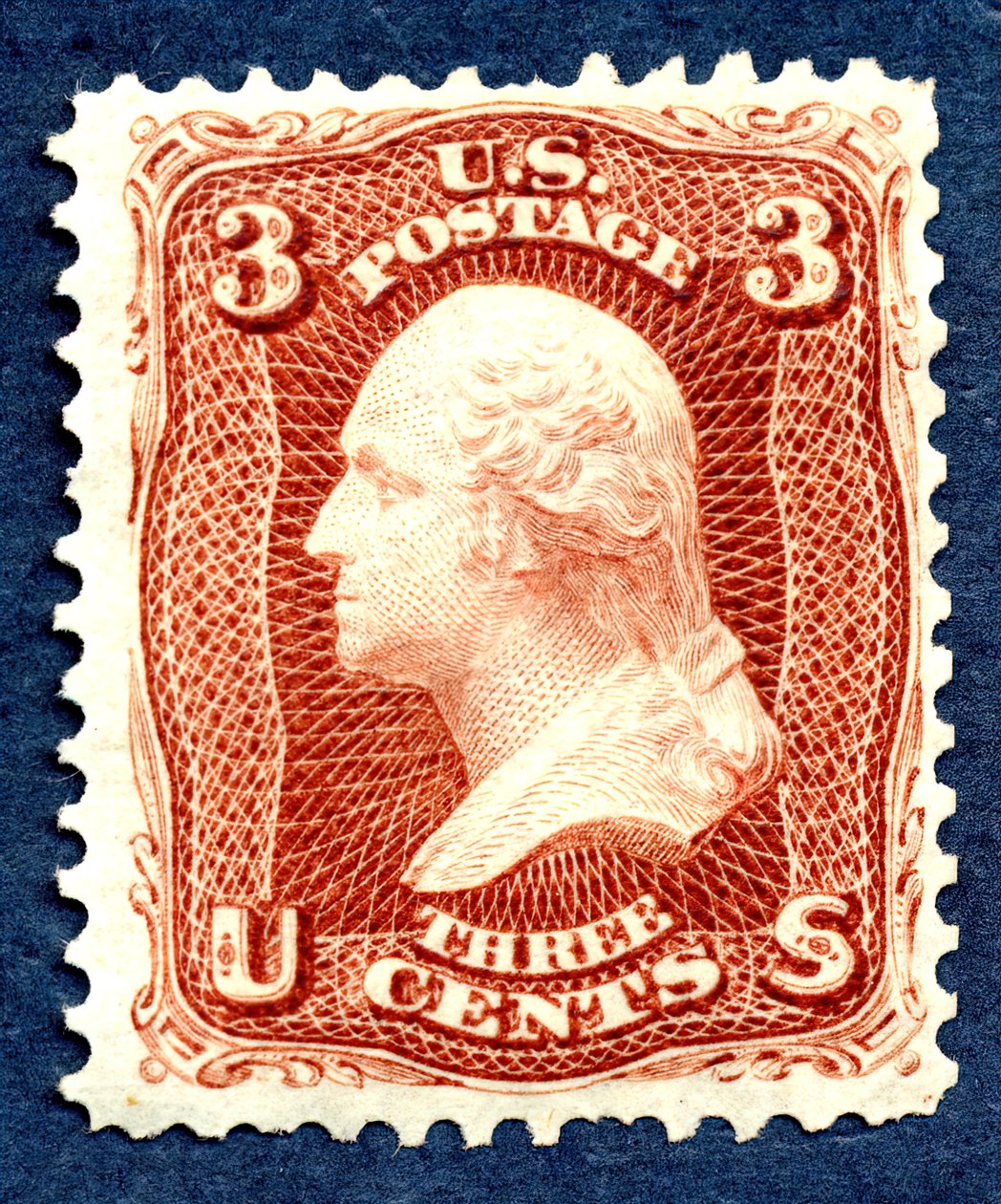 3c Washington Re-issue Single, 1875 by National Bank Note Company