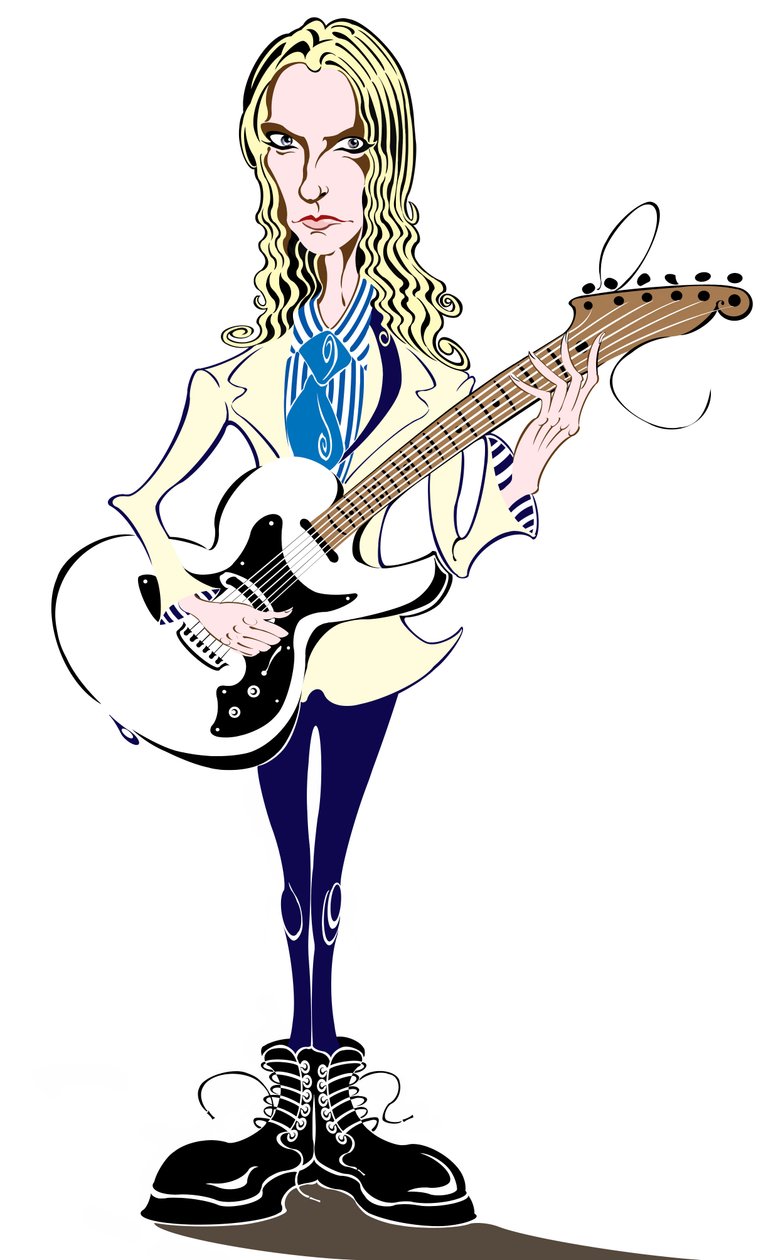 Aimee Mann - caricature by Neale Osborne