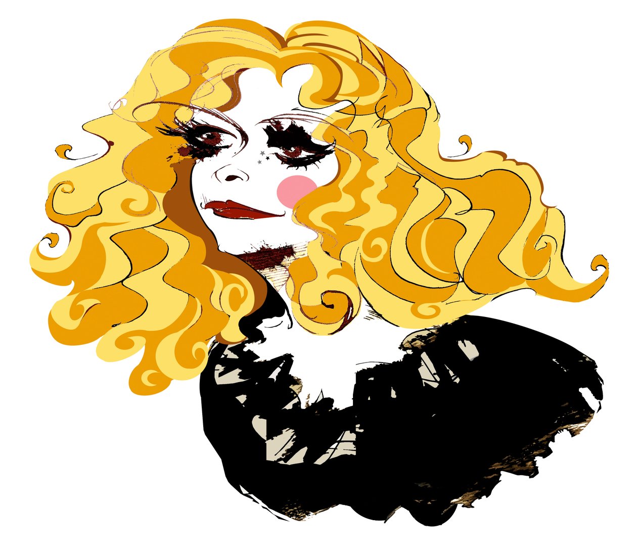 Alison Goldfrapp, English Pop Singer (Caricature) by Neale Osborne
