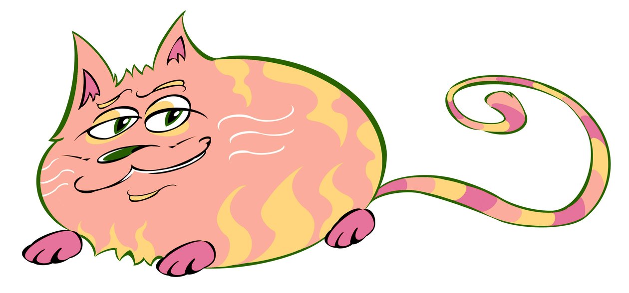 Curvy Cat (caricature) by Neale Osborne