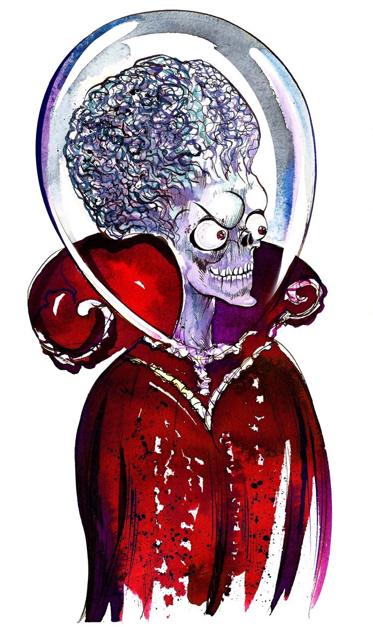 Martian Leader from the movie Mars Attacks! by Neale Osborne