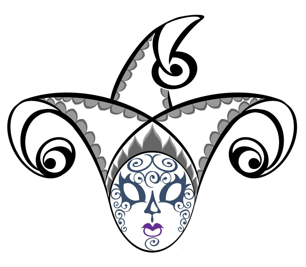 Jester Mask, 2023 by Neale Osborne