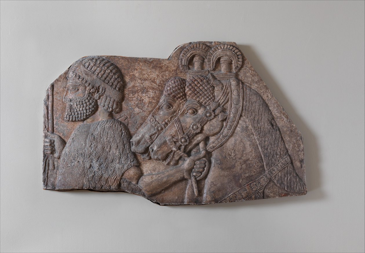 Foreign Groom in a Tributary Procession, c.721-05 B.C. by Neo-Assyrian Neo-Assyrian