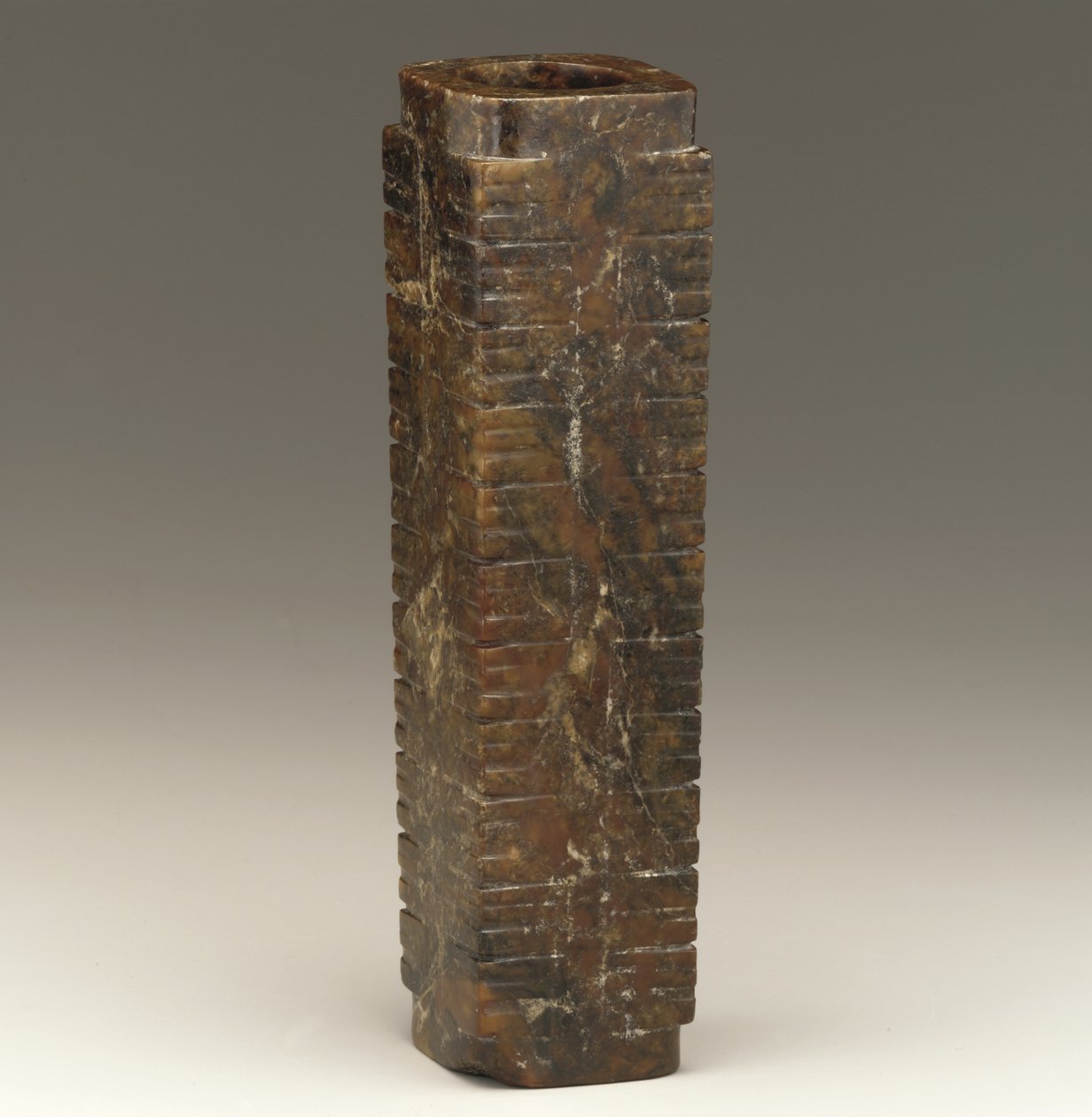 Tall Tube (cong) by Neolithic Period Chinese School