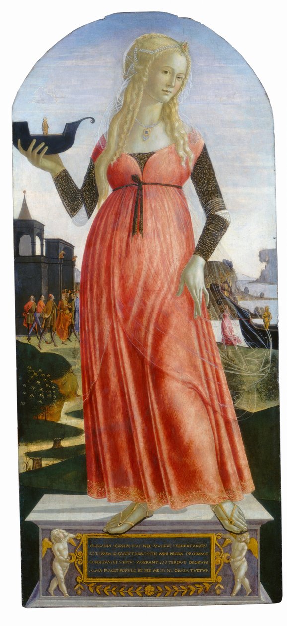 Claudia Quinta by Neroccio di (1447-1500) Landi