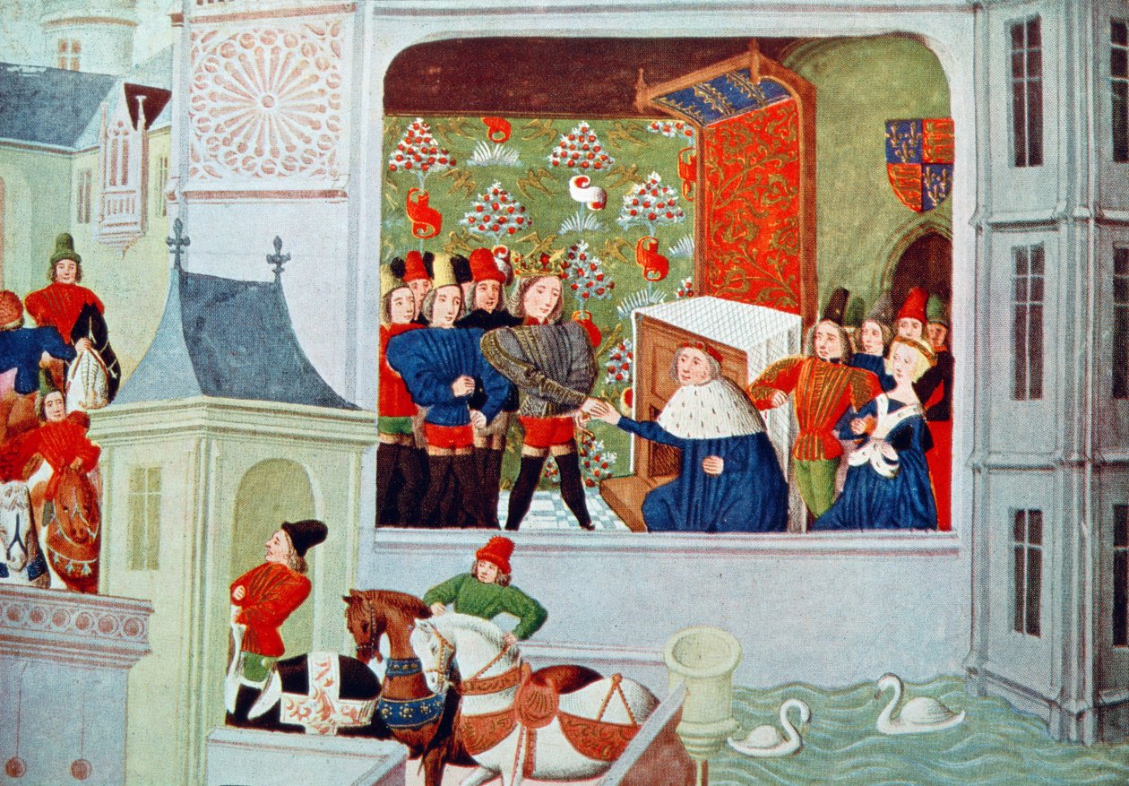 Interview of Richard II and the Duke of Gloucester in Pleshy Castle, from 
