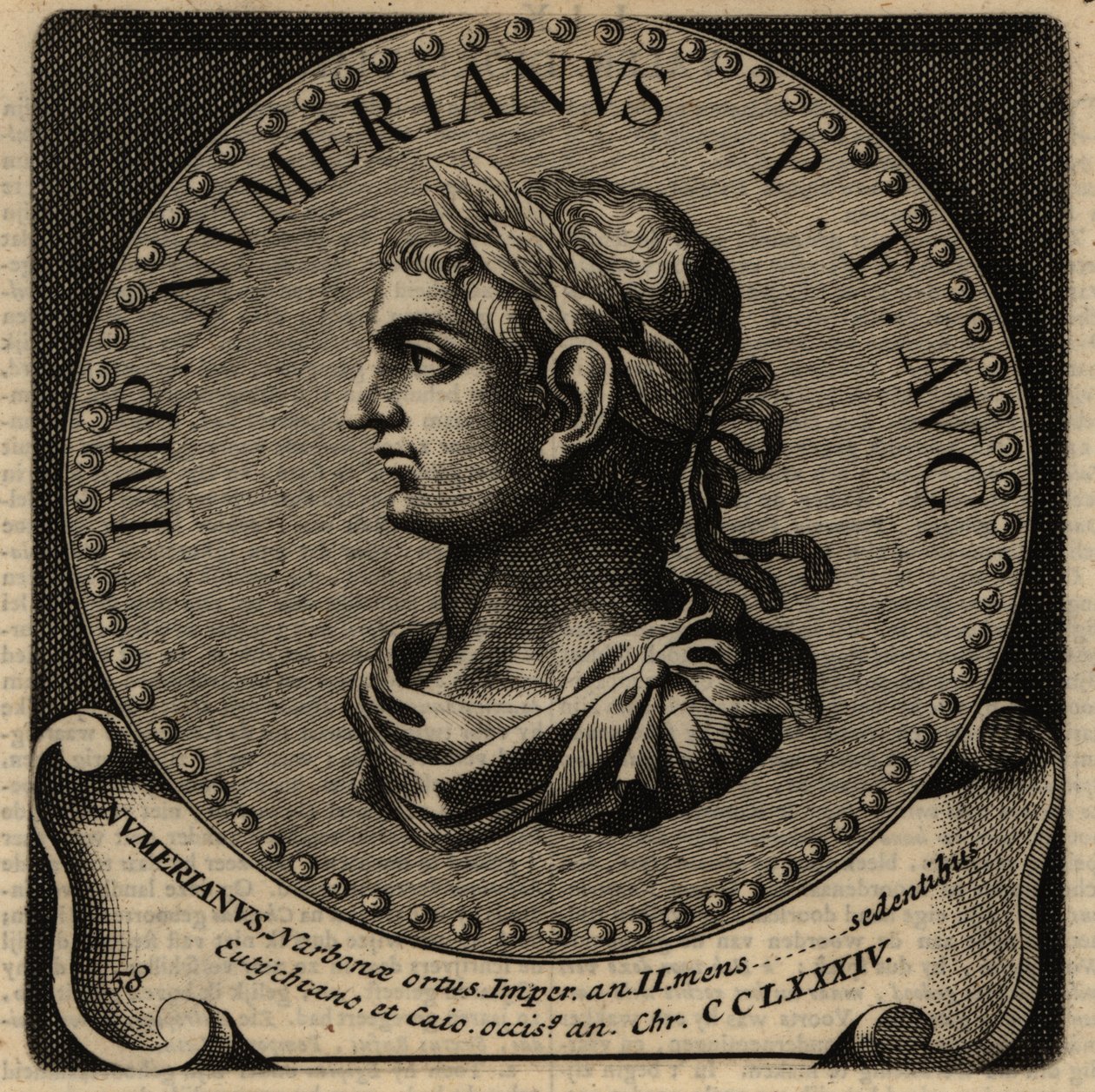 Portrait of Roman Emperor Numerian by Netherlandish School