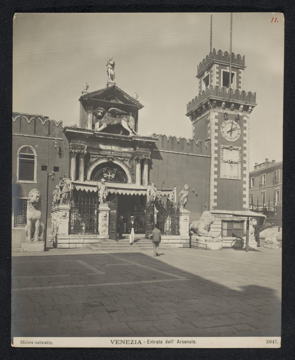 Porta Magna of the Arsenal of Venice by Neue Photographische Gesellschaft