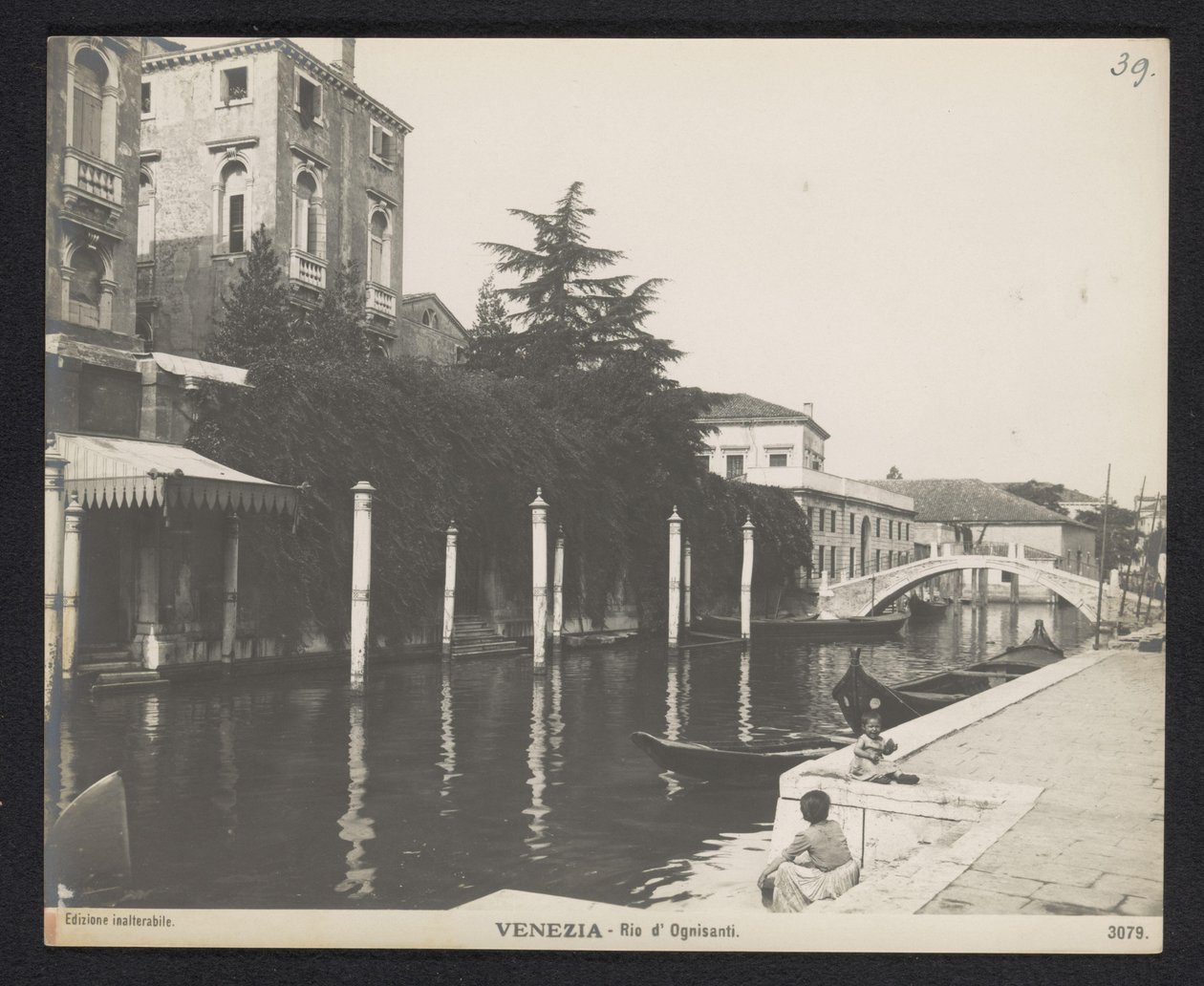 Rio dei Ognissanti in Venice by Neue Photographische Gesellschaft