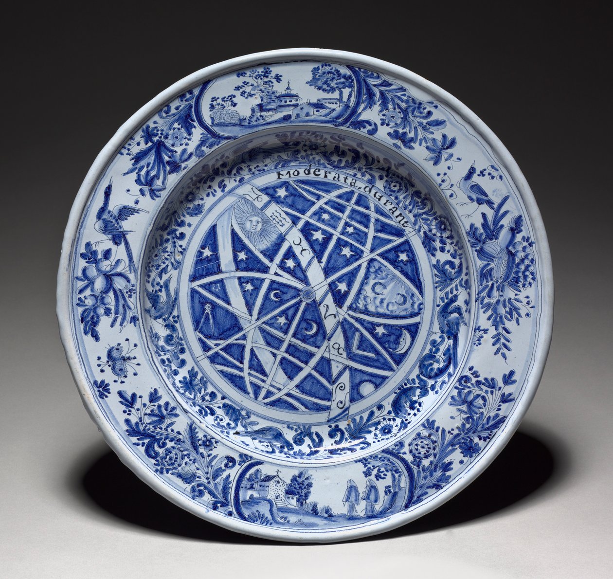 Large Plate by Nevers Factory: Premium art reproduction