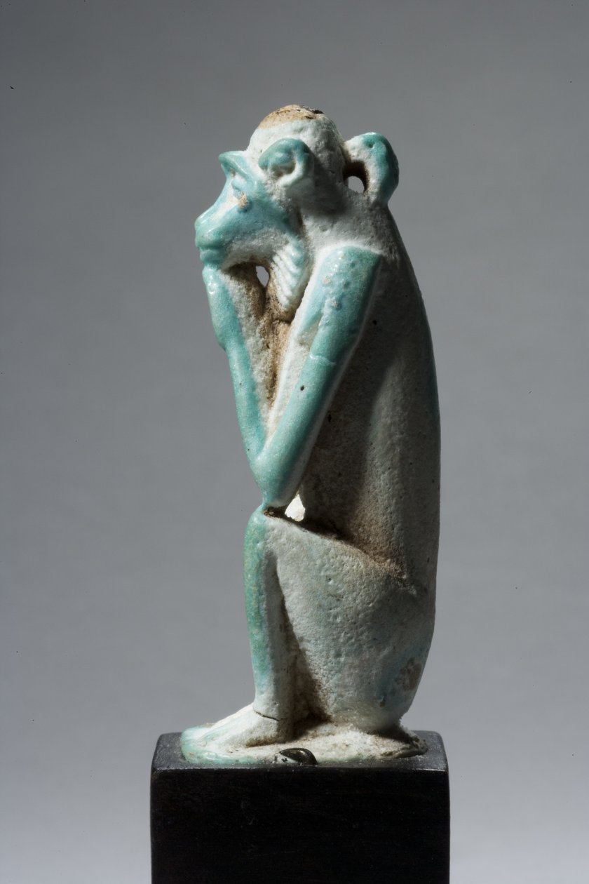 Amulet of a Monkey, 18th-19th Dynasty, 1540-1186 BC by New Kingdom Egyptian