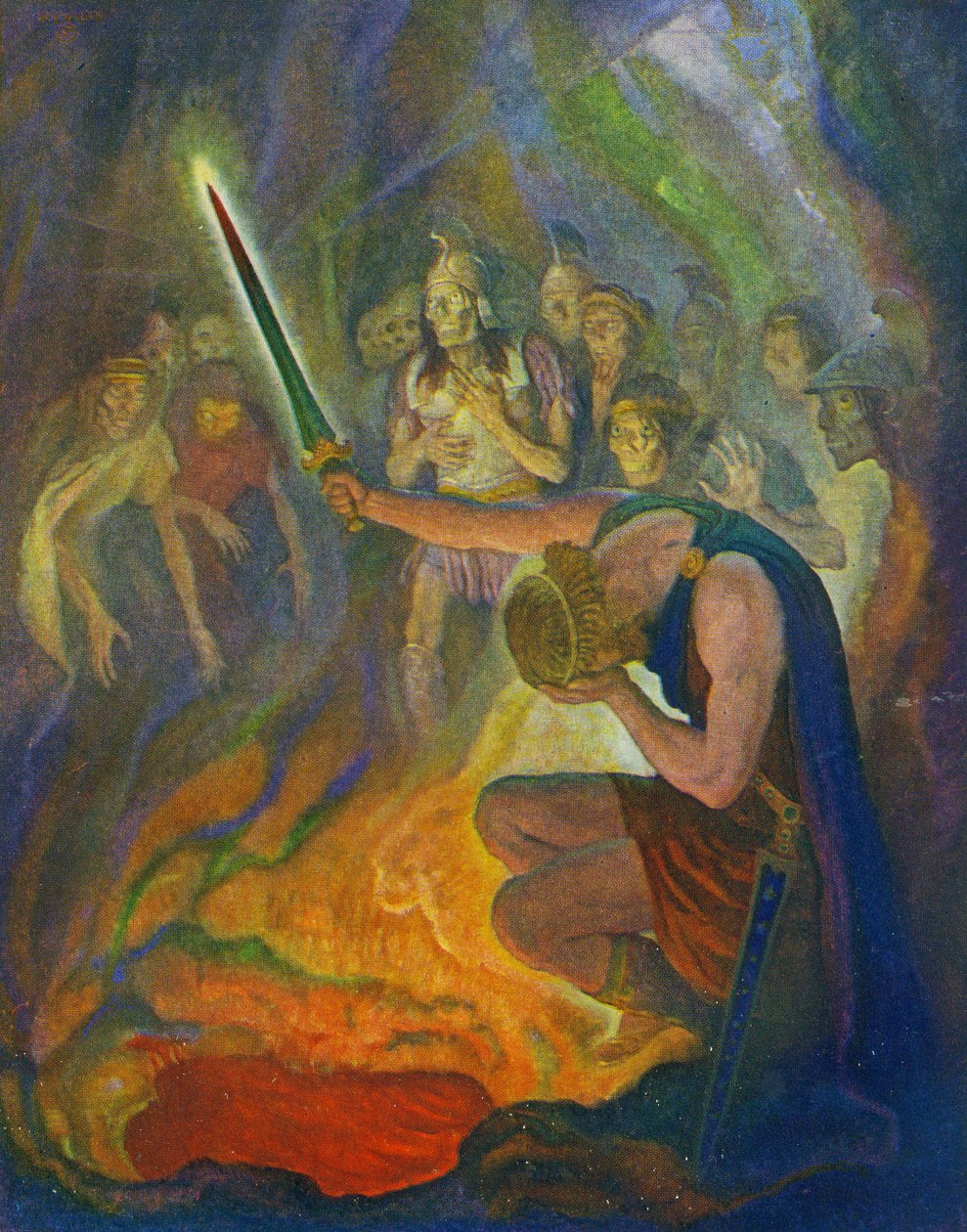 Odysseus Portrait The Raft Of Odysseus By Newell Convers Wyeth
