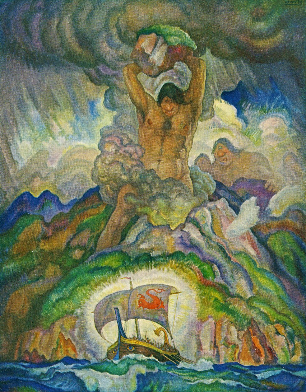 Polyphemus, the Cyclops by Newell Convers Wyeth